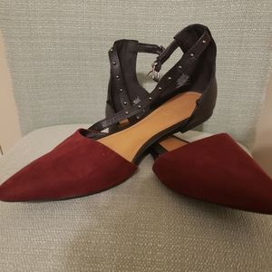 Burgundy and Black OldNavy Sandals